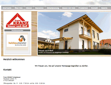 Tablet Screenshot of kranz-haus.at